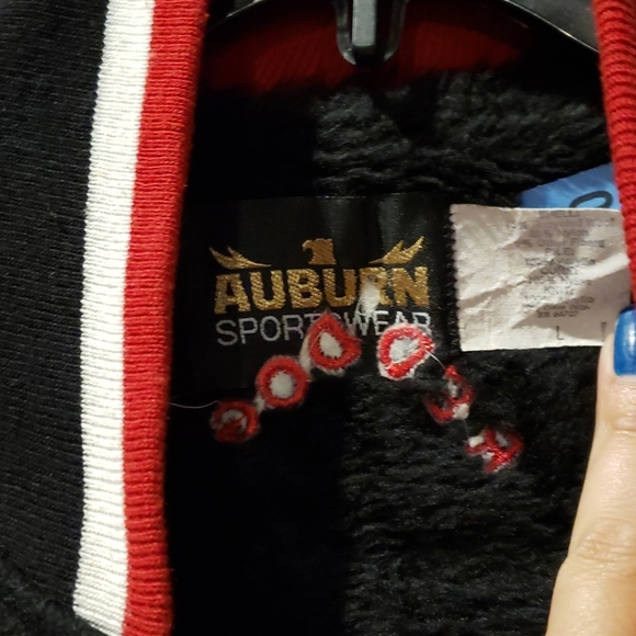 Vintage Red Dog beer varsity jacket M Black bulldog mascot womens youth L - Picture 4 of 10